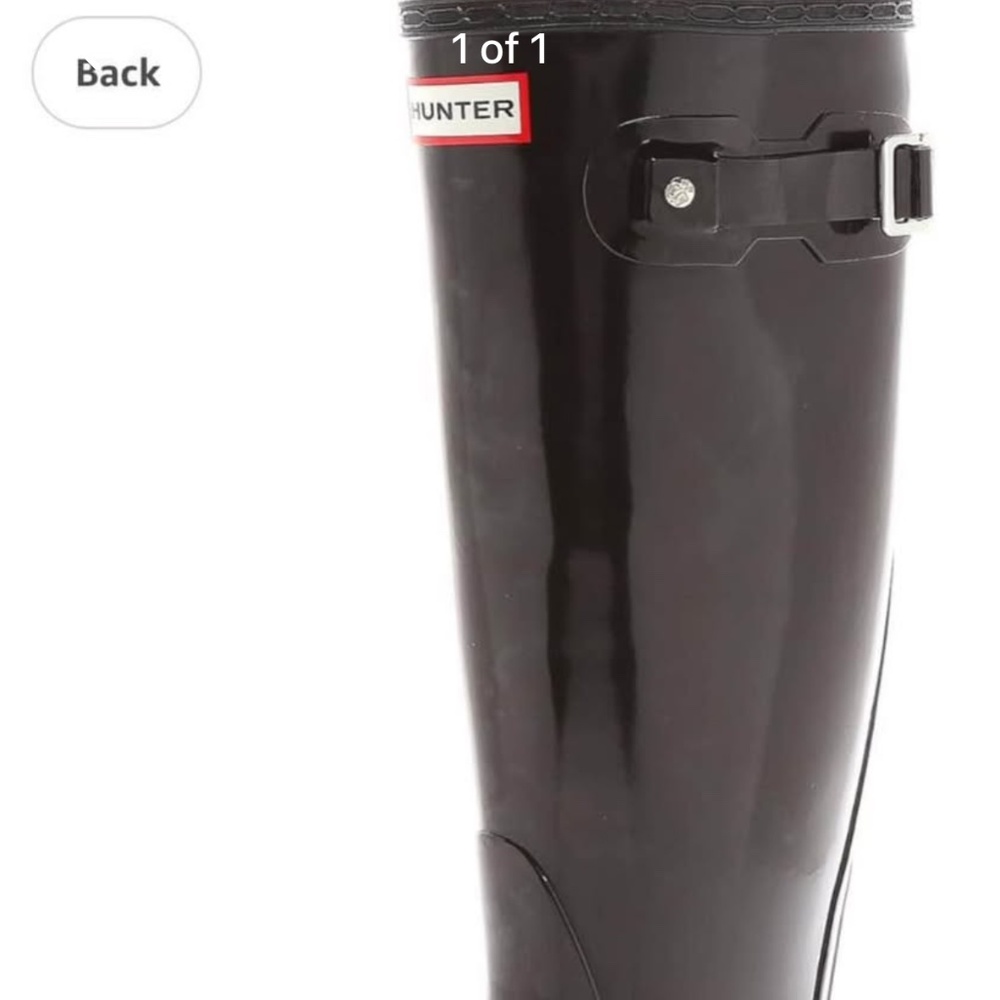 Black Gloss Hunter Boots